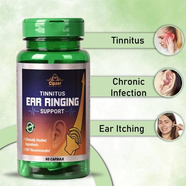CIPZER Tinnitus Ear Ringing Support(60caps)-Reduce tinnitus as buzzing,ringing &hissing