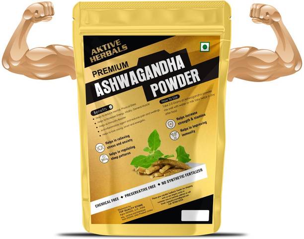 AktiveHerbals Pure Aswagandhada Powder, Ashwagandha Churna, Ashwagandha Powder For Height