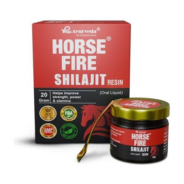 Horse Fire Shilajit Resin Rich in Fulvic Acid For Strength, Power & Stamina