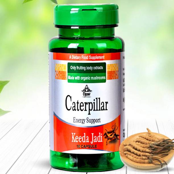 CIPZER Caterpillar Keeda Jadi Enhance Strength, Stamina, Power & Immunity 10 Capsules