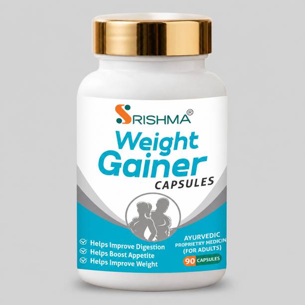 Srishma Gainer+ improved formula ultimate weight gainer improves digestion & muscle mass