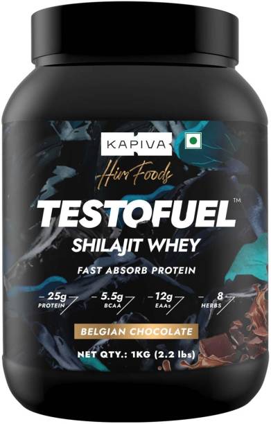 Kapiva Whey Protein | Faster Absorption | 25g Protein Per Scoop (1Kg , Chocolate)