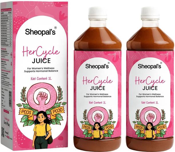 Sheopals Her cycle She Care Juice for Support Hormonal Balance, PCOS & PCOD, Period Pain