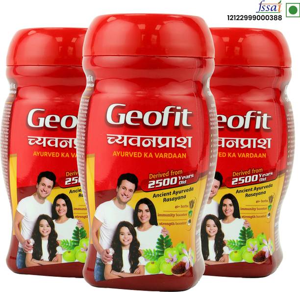 GEOFIT Chyawanprash | With 40+ Ayurvedic Herbs | Boosts Immunity, Strength & Vitality