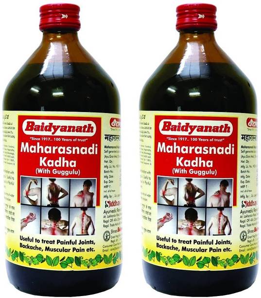 Baidyanath Maharasnadi Kadha with Guggulu, Natural, 450 ml, Pack Of 2