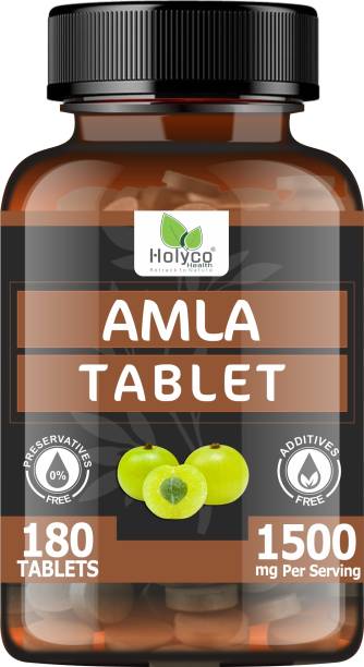 Holyco Health Amla Tablets, Indian gooseberry, Amalaki, Aonla - 180 Tablet | Natural Vitamin C