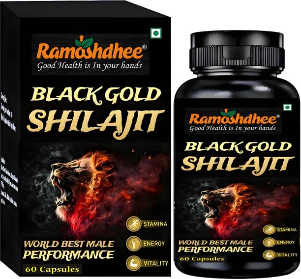 Ramoshdhee Shilajit Gold Capsules for Strength , Stamina and Power