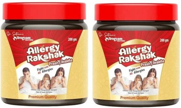 Dr.Satnam's Arogyam Ayurveda Allergy Rakshak Avaleha Immunity Booster Combo Chyawanprash Builds Strength