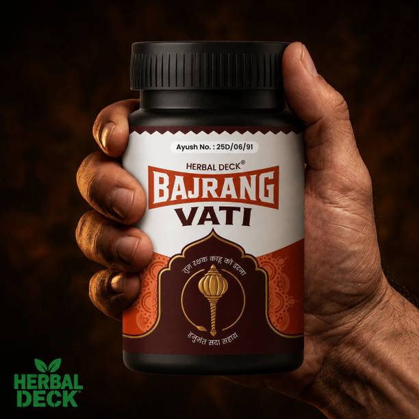 Herbal Deck Bajrang Vati Premium Ayurvedic Weight Gainer Natural Herbal Tablets No Chemicals