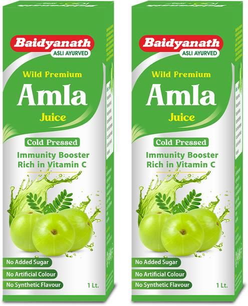 Baidyanath Wild Premium Amla Juice - Fresh Cold-Pressed Amlas for Skin & Hair