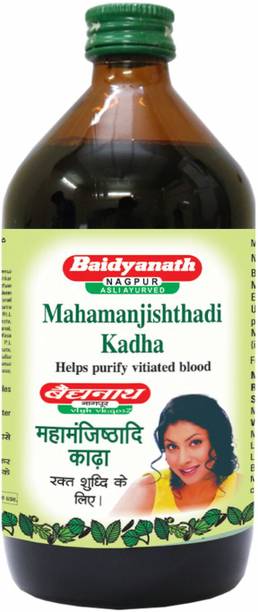 Baidyanath Mahamanjisthadi Kadha, Ayurvedic Blood Purifier Syrup, 450 ml