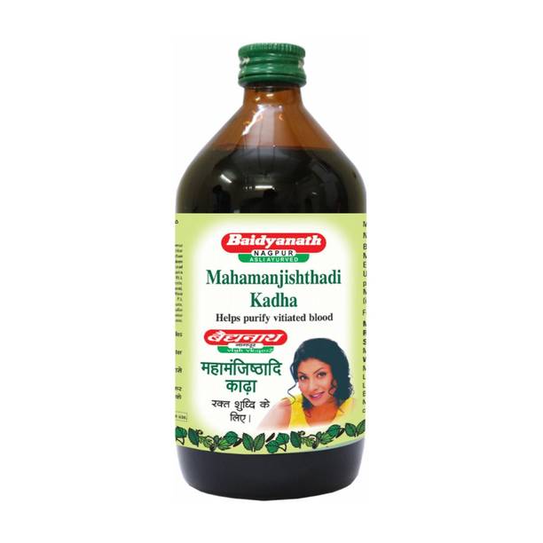 Baidyanath Mahamanjisthadi Kadha, Ayurvedic Blood Purifier Syrup, 450 ml