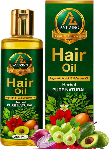 ayuzing Herbal Hair Oil | Nourishes Scalp, Reduces Hair Fall & Improves Hair Strength