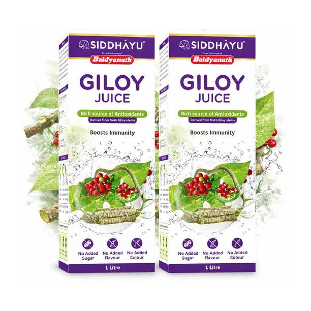 Baidyanath Boost Immunity Natural Giloy Juice (Pack of 2)