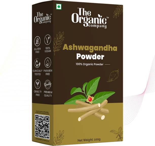 The Organic Company Ashwagandha Powder For Weight Loss | Face Pack Skin Care | Hair Growth | Eating
