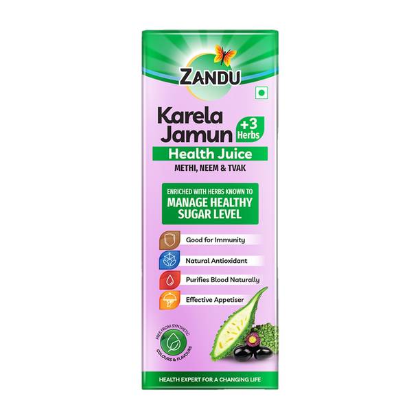 ZANDU Karela Jamun + 3 Herbs Health Juice