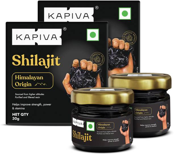 Kapiva Himalayan Shilajit Resin 30g |Rich in Fulvic Acid|For Strength