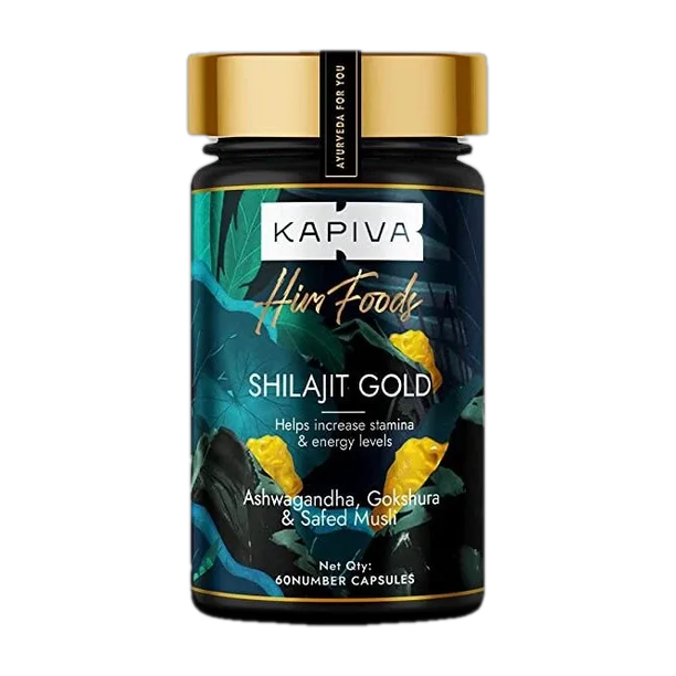 Kapiva Shilajit Gold | Contains 24 Carat Gold | Boosts Stamina | 100% Ayurvedic