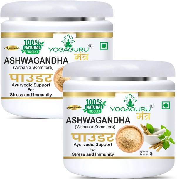 YOGAGURU MANTR Ashwagandha Powder | Ayurvedic Care for Stress Relief