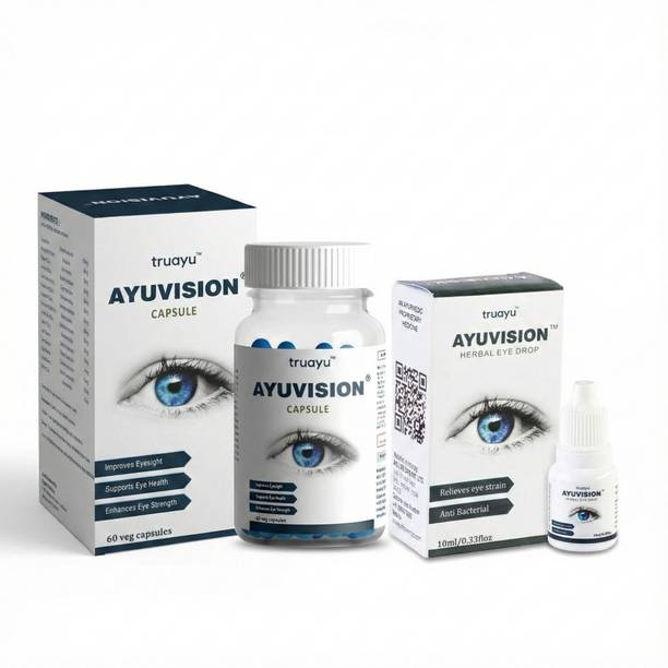truayu Ayuvision Combo Pack | For Daily Eye Care| Enriched with Silver & Pearl