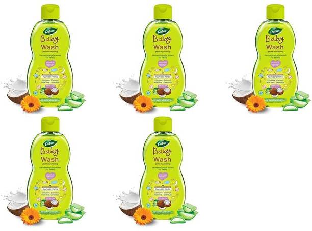 Dabur Baby Body Wash Tear Free Contains Aloevera & Calendula (200 ml)