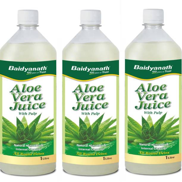 Baidyanath Aloe Vera Juice - 1 Ltr (Pack of 3)