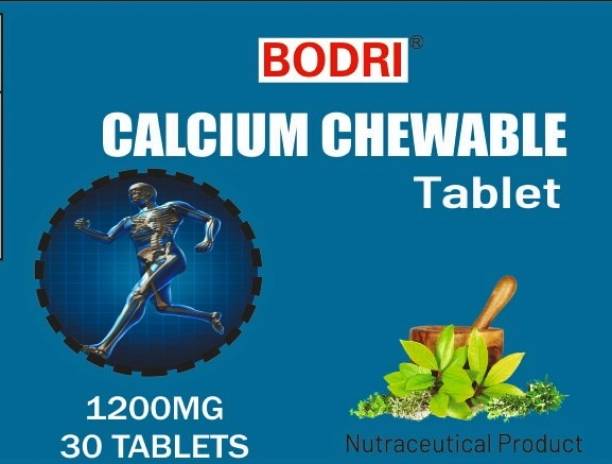 BODRI CALCIUM CHEWABLE Tablets with Vitamin D3,Magnesium,Zinc For Supports Bone Health