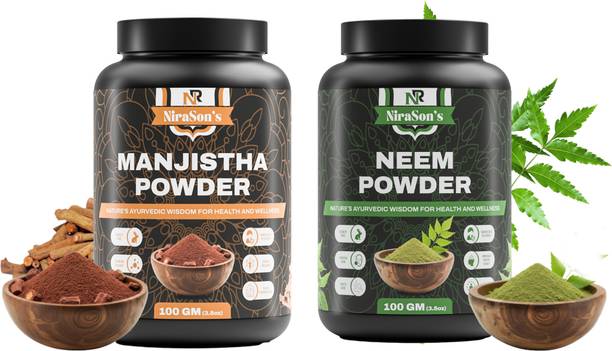 Nirasons Skin & Glow Duo (Manjistha Powder+Neem Powder)
