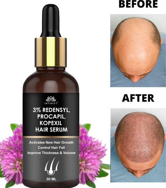 INTIMIFY 3% Redensyl Hair Growth Serum For Hair Fall Control, Delays Hair Greying 30 ml
