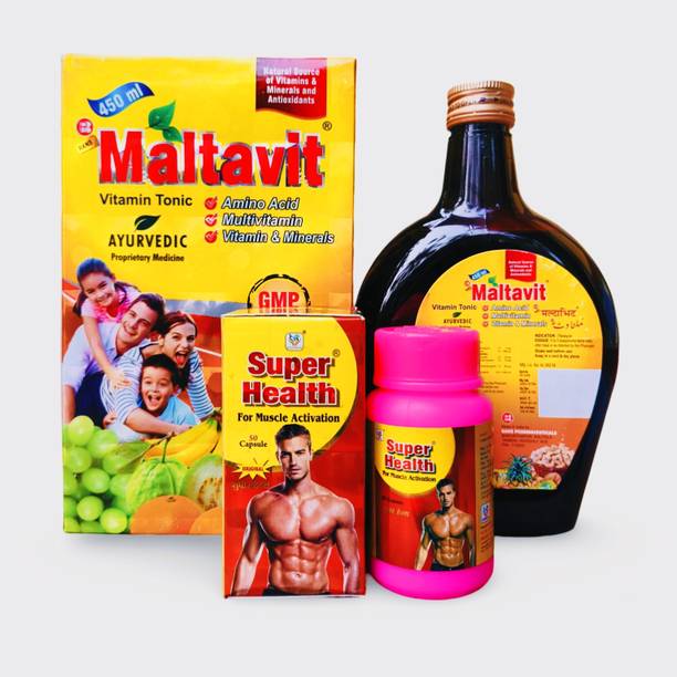 BANS Maltavit Tonic & Super Health Capsule – Multivitamin & Muscle Booster(Combo)