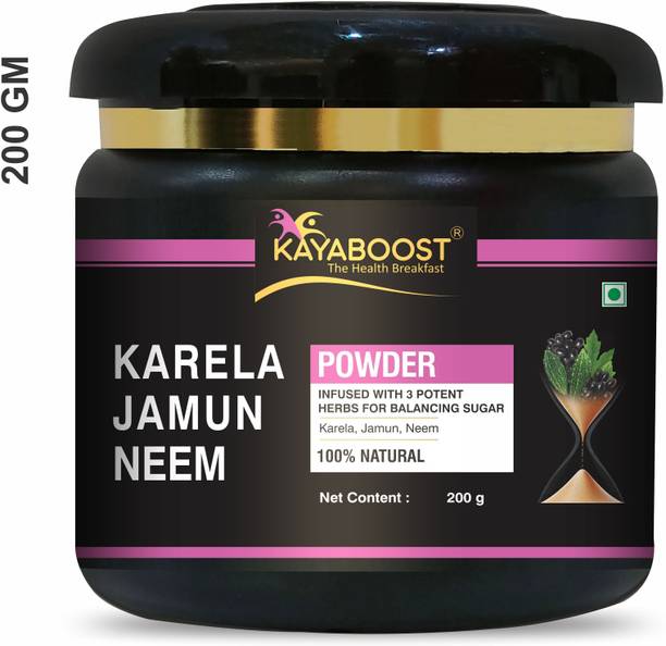 KAYABOOST Jamun Neem Karela Powder for Maintaining Blood Sugar Levels