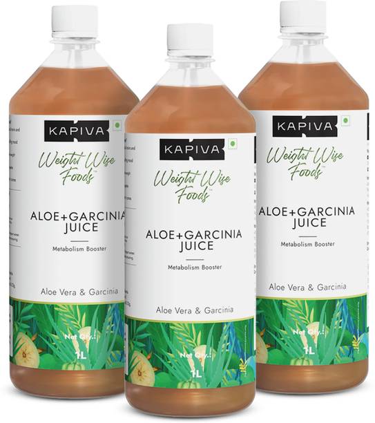 Kapiva Aloe Vera + Garcinia Juice 1L | Helps in Weight Management | No Added Sugar