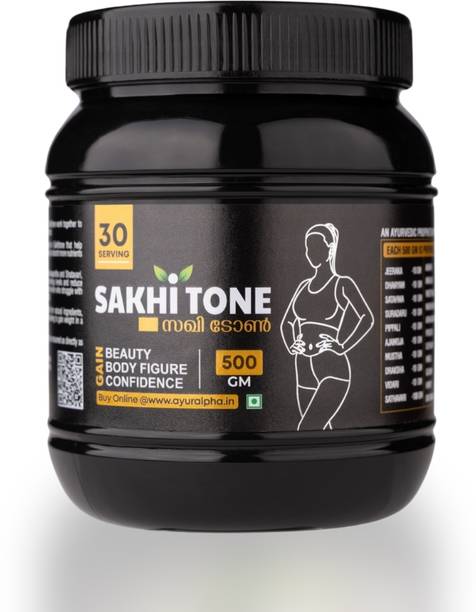 ALPHA AYURVEDA Sakhi Tone - Ayurvedic Weight Gainer for Women. 500Gm