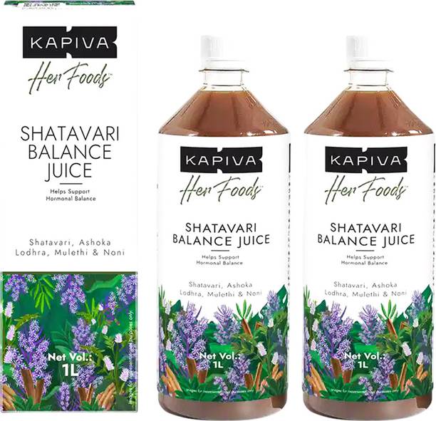 Kapiva Her Foods Shatavari Balance – 1L (Pack of 2) | Supports Hormonal Balance