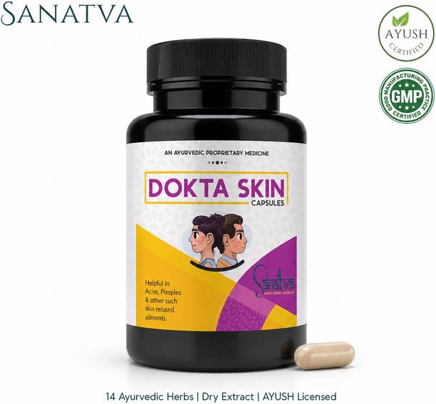 AV TRADERS Dokta Skin Blood Purifier | Acne Pimples Glow Detox | Neem Mahamanjisthadi