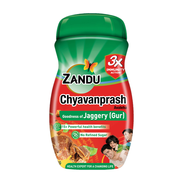 ZANDU Chyavanprash Jaggery (Gur) 455 g | No Refined Sugar | Goodness of Jaggery