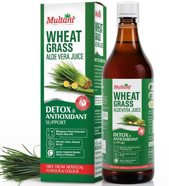 Multani Wheatgrass & Aloevera Ayurvedic Juice | Cleanses & Detox Gut & Liver -