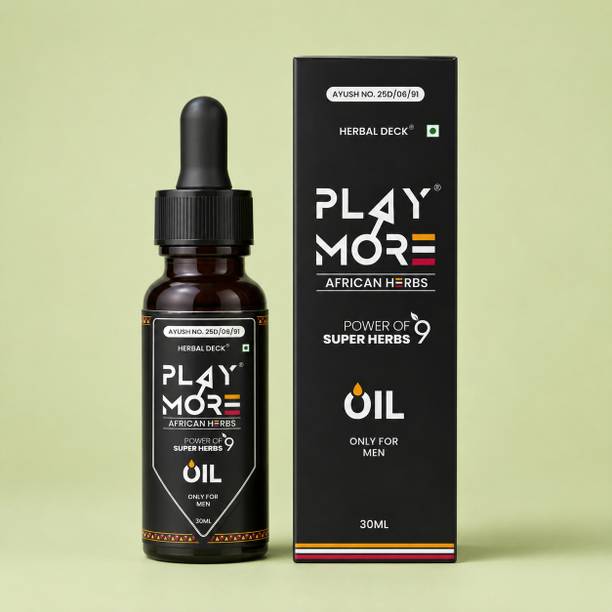 Herbal Deck Playmor Herbs for Men with African Superherbs Oil Formula Premium Herbal Support