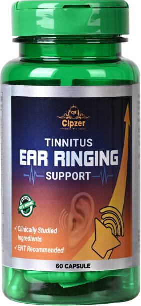 CIPZER Tinnitus Ear Ringing Support 60 Capsule, Reduce the Symptoms of Buzzing in Ears