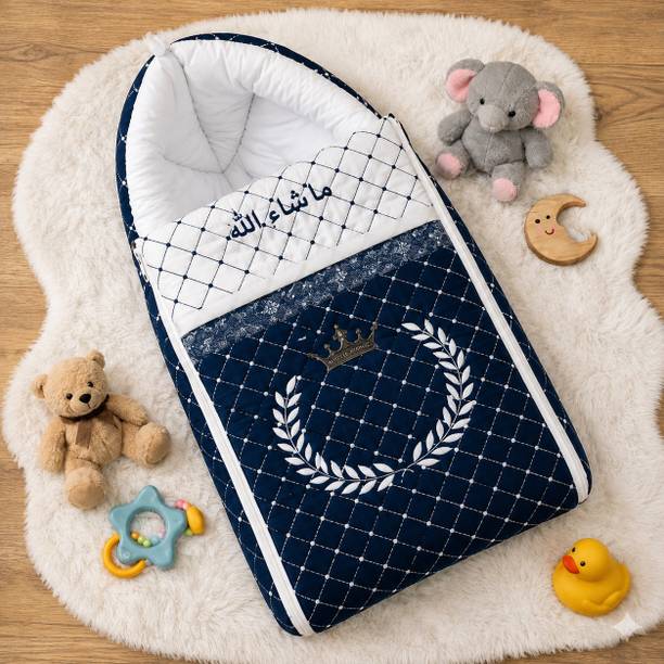 Janki Silk Mills Urdu Baby Sleeping Bag Soft Baby Nest Printed