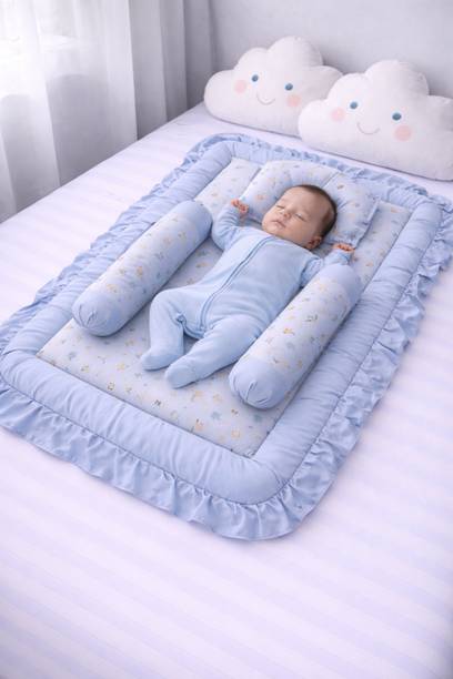 BABYBEDS COTTON BABY BEDDING SET Baby Crib Bedding Set SQUARE DESIGN WITH 27*37 INCH KING SIZE BABY GADDA / BEDDING SET