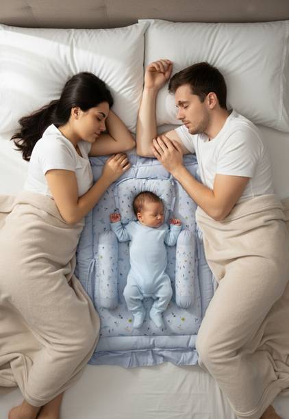 Vanray Fashion Cotton Baby Bed Sized Bedding Set