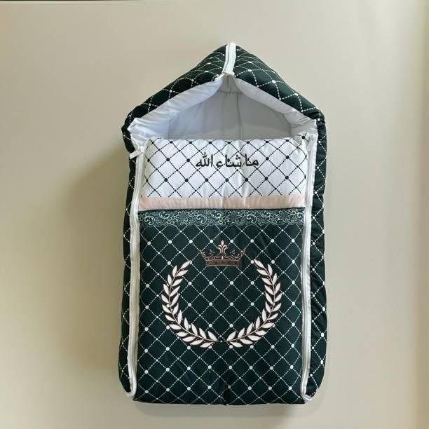 Janki Silk Mills Baby Sleeping Bag for New Born Baby Soft and Comfortable Baby Bed 3 in 1 Uses Crib
