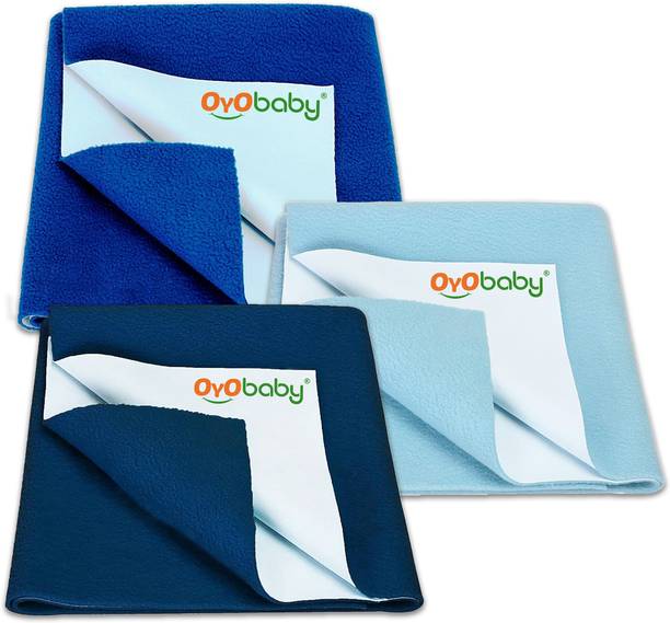 Oyo Baby Waterproof Bed Sheet Royal Sea 3 Small Size(70cm X 50cm) Rectangle Rectangle
