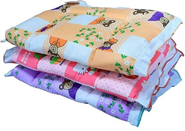 Fareto Baby Cotton Bed | Mattress | Godari | Massaging Mat (0-12 Months)(Pack of 3) standard crib