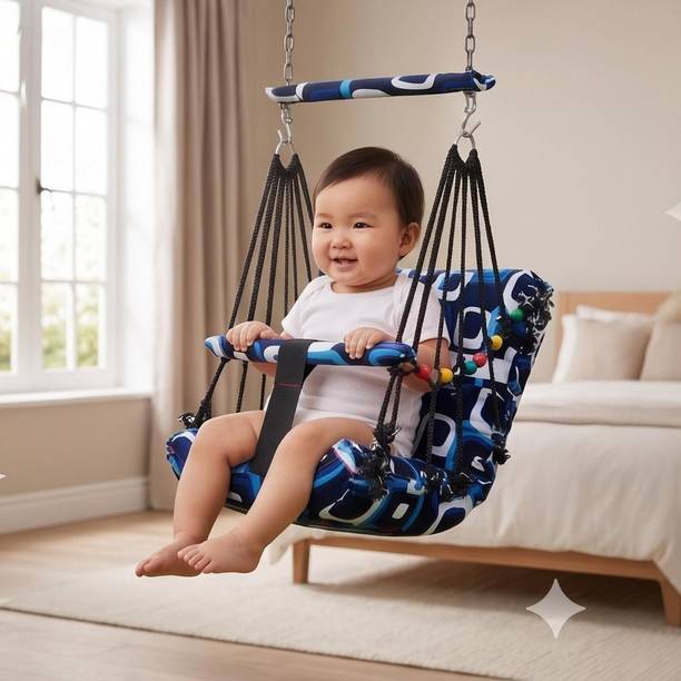 SHOP & WEAR Baby Cotton Swing Chair swing Baby jula Sleeping and Washable 1 to 3 Years swing swing