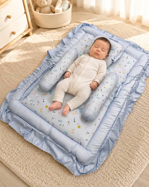 BABYBEDS baby beds | baby bedding set | new baby mettres| soft birds print [light blue ] BABY BEDDING SET BIRDS