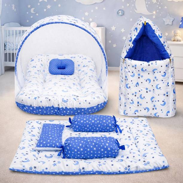 QOC Premium Complete Daily Essential Newborn Baby Bedding Combo Set Baby Bed Cotten