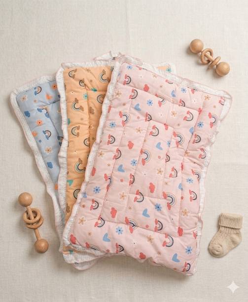 Ma momai Baby matres (Pack of 3) Baby Bedding Printed malte Design