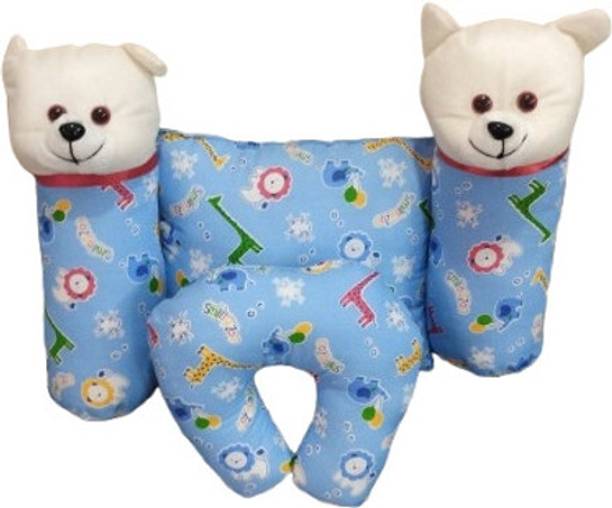 Navkar traders Toddlers Pillow Set(1 U-shape pillow,1 rectangle pillow, 2 lot) Baby Bed Rectangular